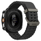 Spigen Rugged Armor dėklas Samsung Galaxy Watch Ultra 47mm - matinis juodas -- Samsung Galaxy Watch Ultra (47mm)