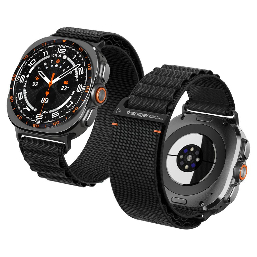 Spigen WBF1 dirželis Samsung Galaxy Watch Ultra 47mm - Juodas -- Samsung Galaxy Watch Ultra