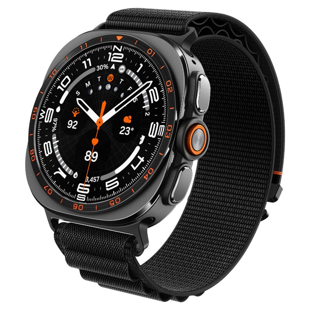 Spigen WBF1 dirželis Samsung Galaxy Watch Ultra 47mm - Juodas -- Samsung Galaxy Watch Ultra