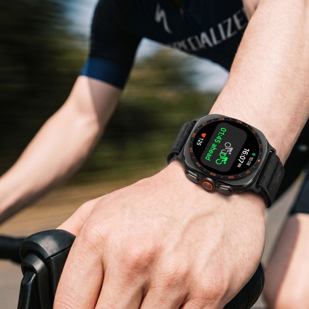 Spigen WBF1 dirželis Samsung Galaxy Watch Ultra 47mm - Juodas -- Samsung Galaxy Watch Ultra