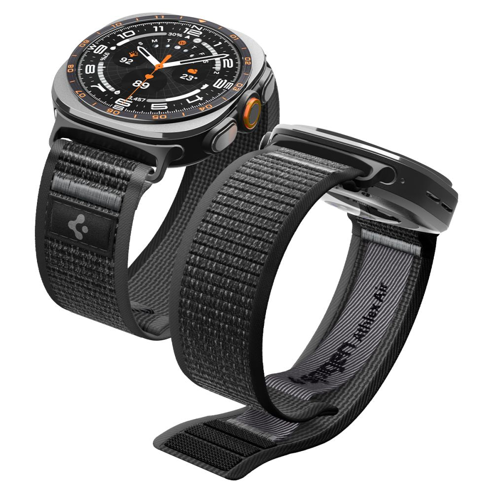 Spigen Athlex Air dirželis Samsung Galaxy Watch Ultra 47mm - juodas ir pilkas -- Samsung Galaxy Watch Ultra