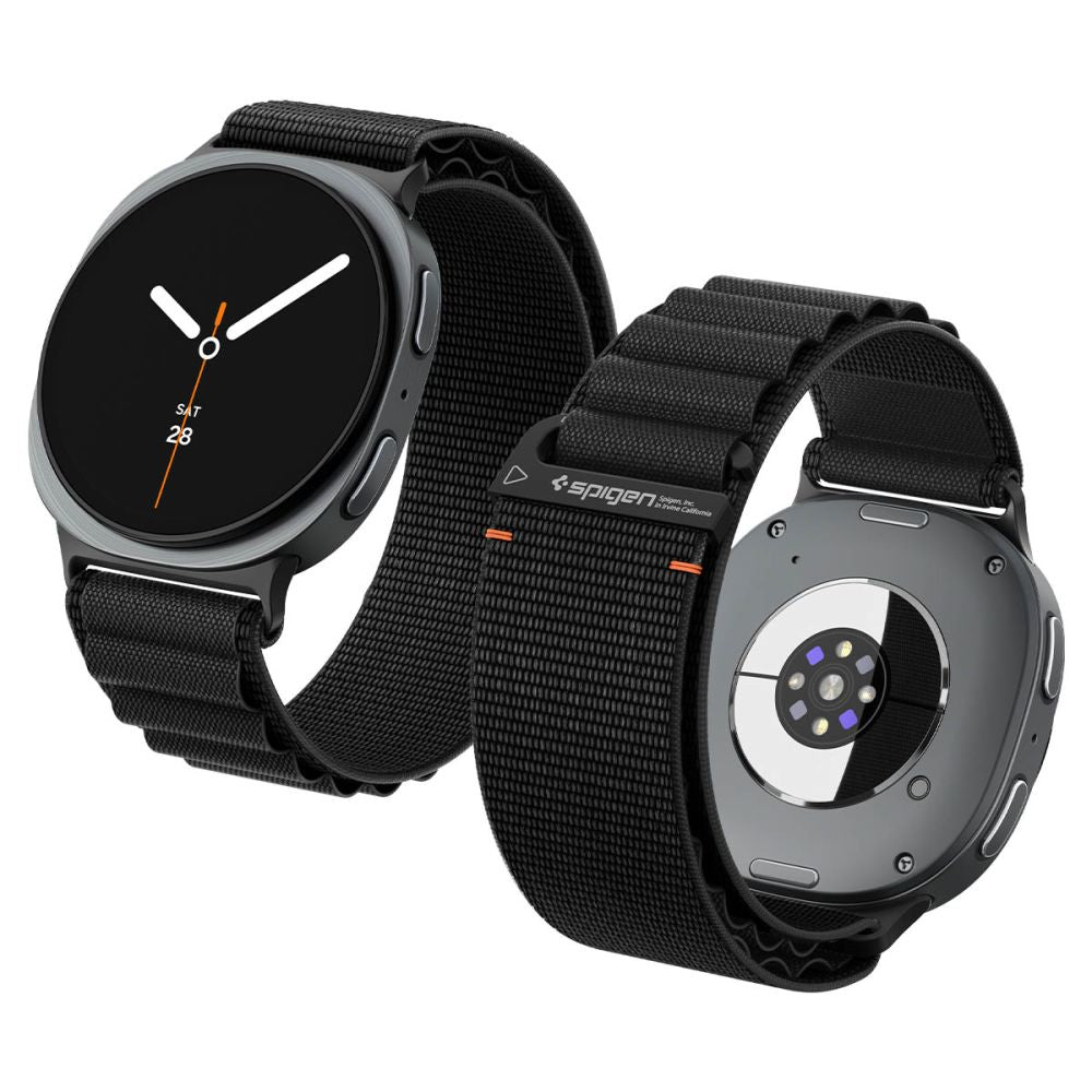 Spigen WBF1 dirželis Samsung Galaxy Watch 40/44/46 mm - juodas -- Samsung Galaxy Watch