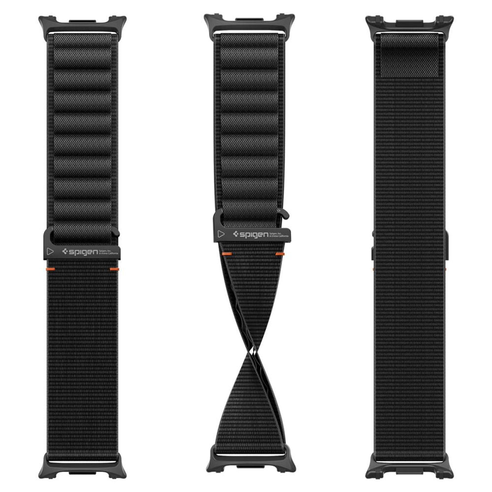 Spigen WBF1 dirželis Samsung Galaxy Watch 40/44/46 mm - juodas -- Samsung Galaxy Watch