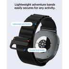 Spigen WBF1 dirželis Samsung Galaxy Watch 40/44/46 mm - juodas -- Samsung Galaxy Watch