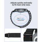 Spigen WBF1 dirželis Samsung Galaxy Watch 40/44/46 mm - juodas -- Samsung Galaxy Watch
