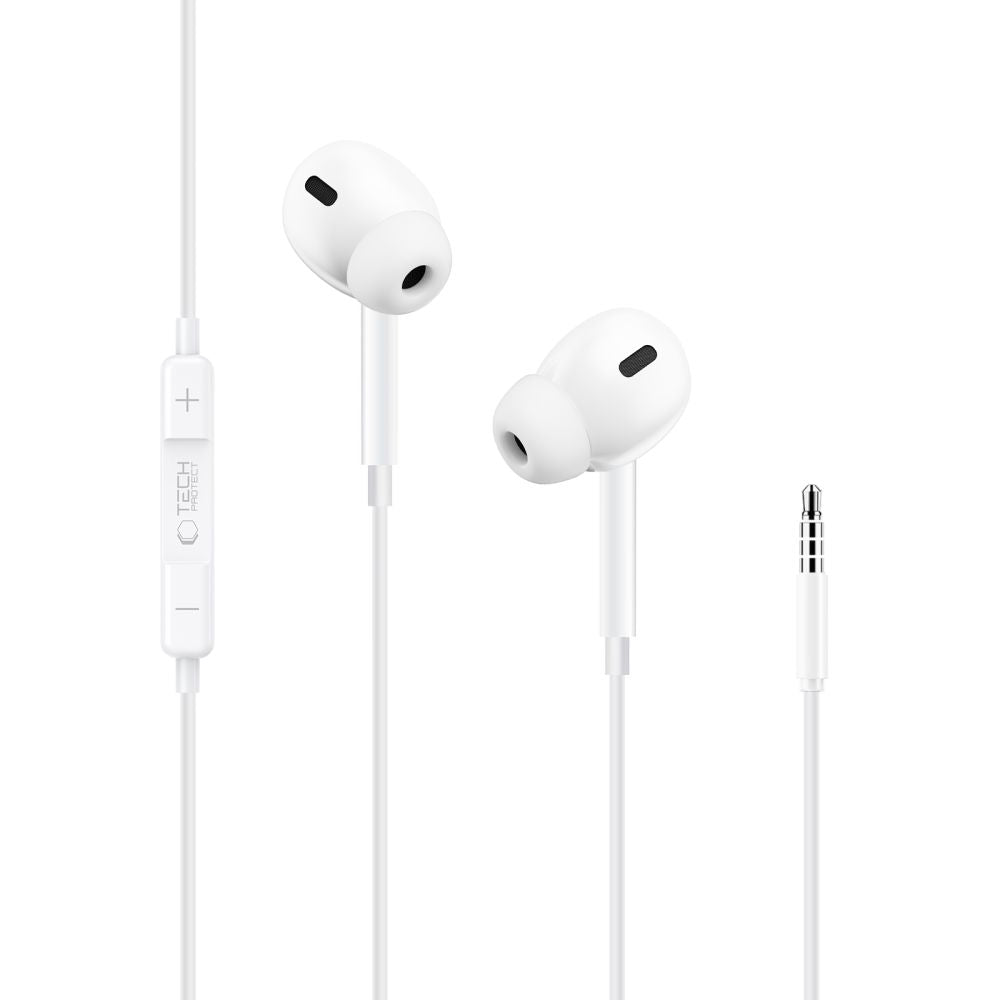 Tech-Protect Ultraboost Core G3 Mini Jack laidinės ausies aušinės - Balta -- Headphones