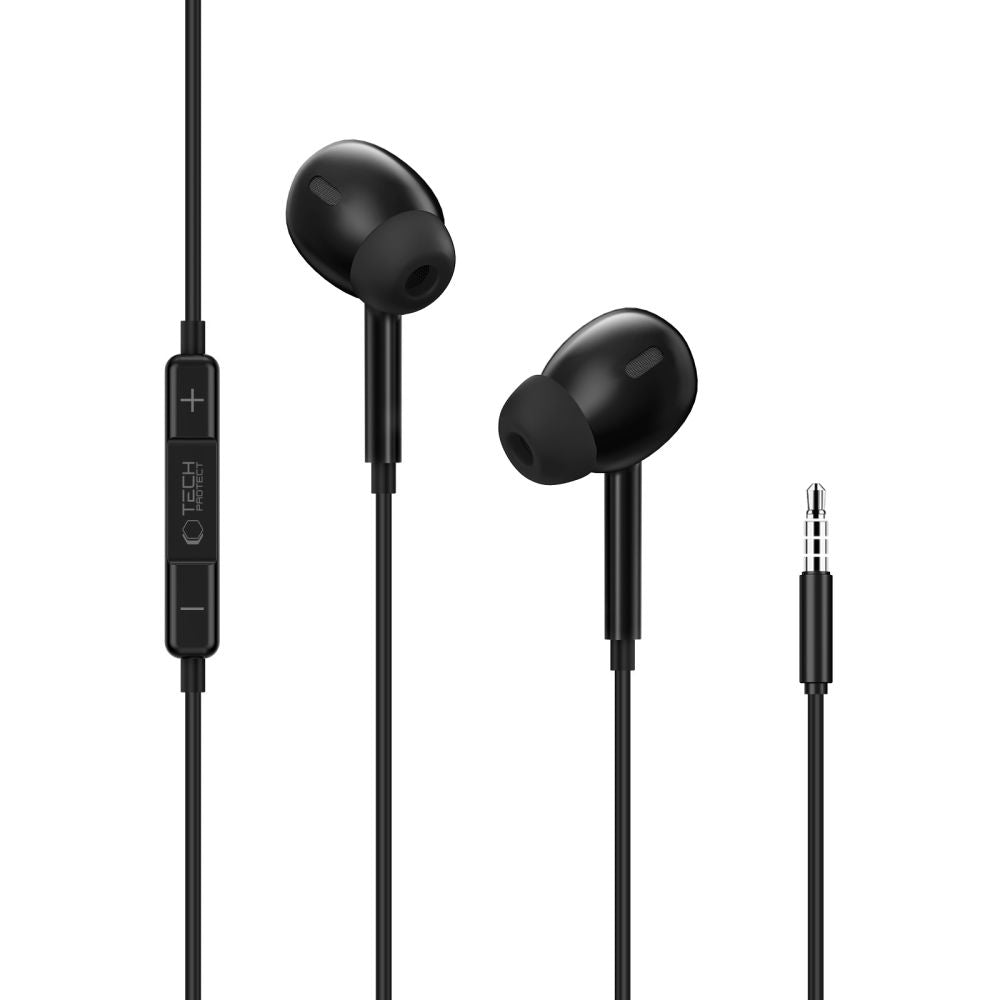 Tech-Protect Ultraboost Core G3 Mini Jack laidinės ausies aušinės - Juoda -- Headphones