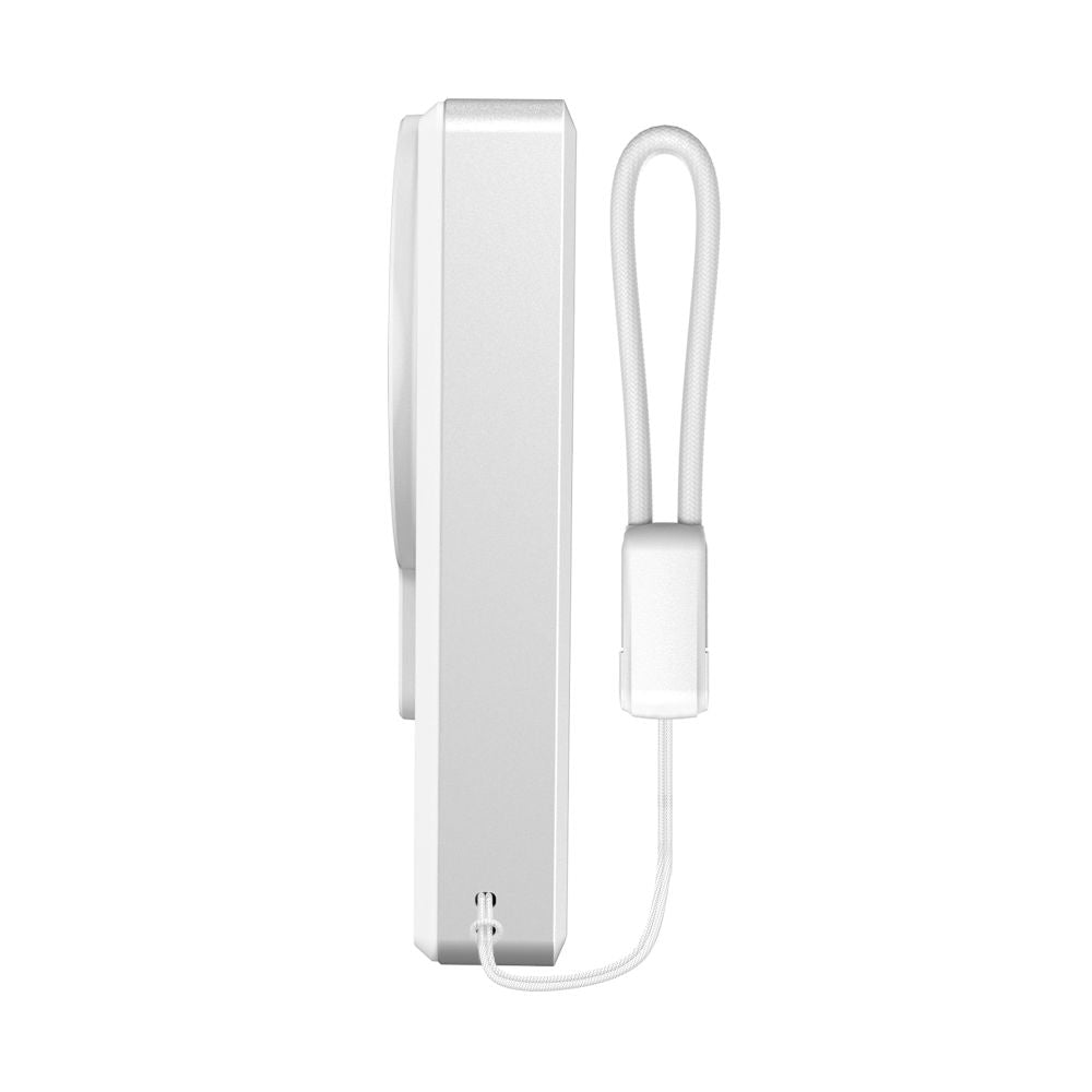 TECH-PROTECT PB40 LIFEMAG MAGSAFE POWER BANK 10000MAH 25W QI2.2 WHITE/SILVER -- Cell phone cables
