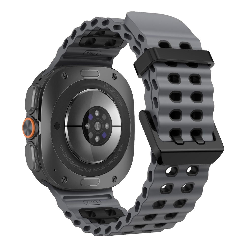 Tech-Protect Iconband Pro Samsung Galaxy Watch Ultra 47mm - Pilka/juoda -- Samsung Galaxy Watch Ultra