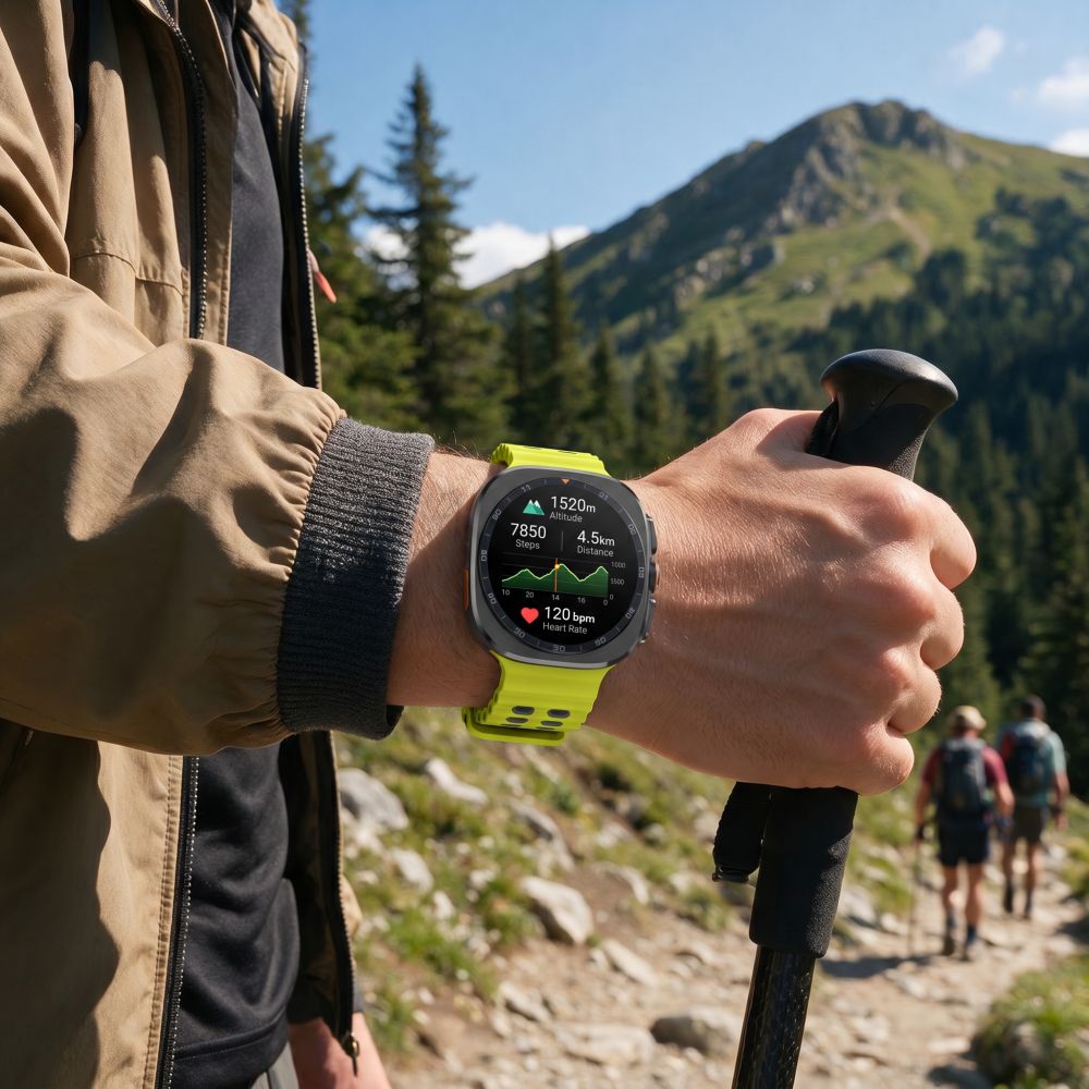 Tech-Protect Iconband Pro Samsung Galaxy Watch Ultra 47mm - Lime-pilka -- Samsung Galaxy Watch Ultra