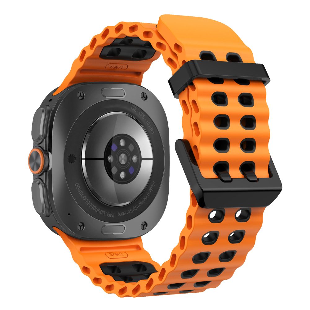 Tech-Protect Iconband Pro Samsung Galaxy Watch Ultra 47mm - Oranžinė/juoda -- Samsung Galaxy Watch Ultra