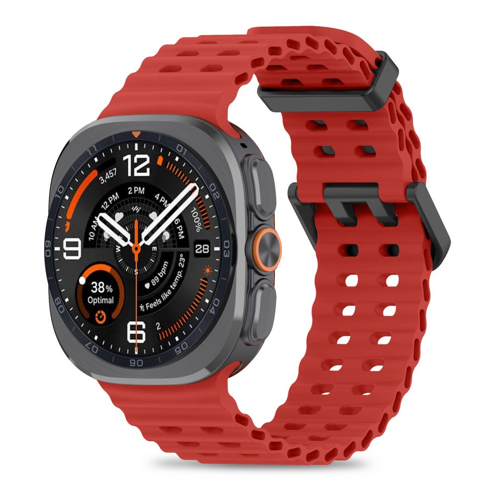 Tech-Protect Iconband Pro dirželis Samsung Galaxy Watch Ultra 47mm - Raudona -- Samsung Galaxy Watch Ultra
