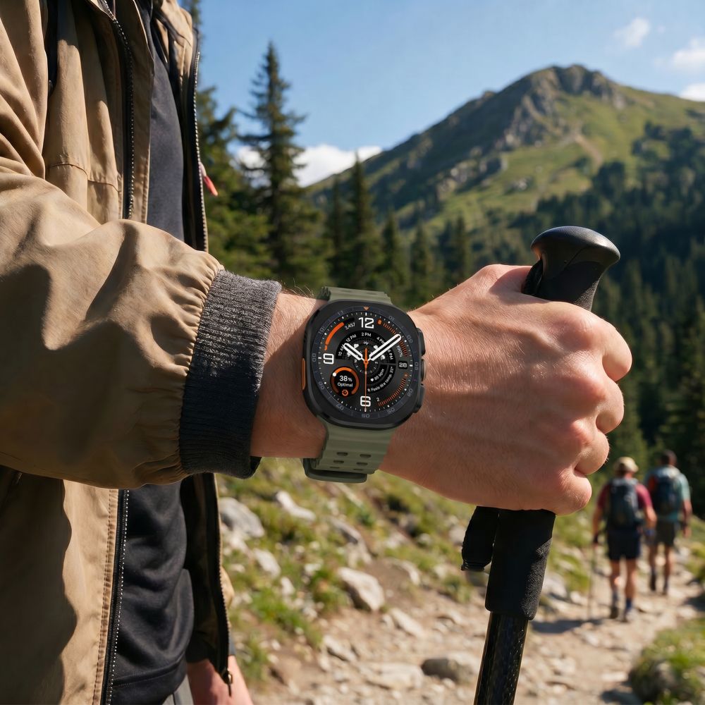 Tech-Protect Iconband Pro Samsung Galaxy Watch Ultra 47mm - Tamsi žalia -- Samsung Galaxy Watch Ultra