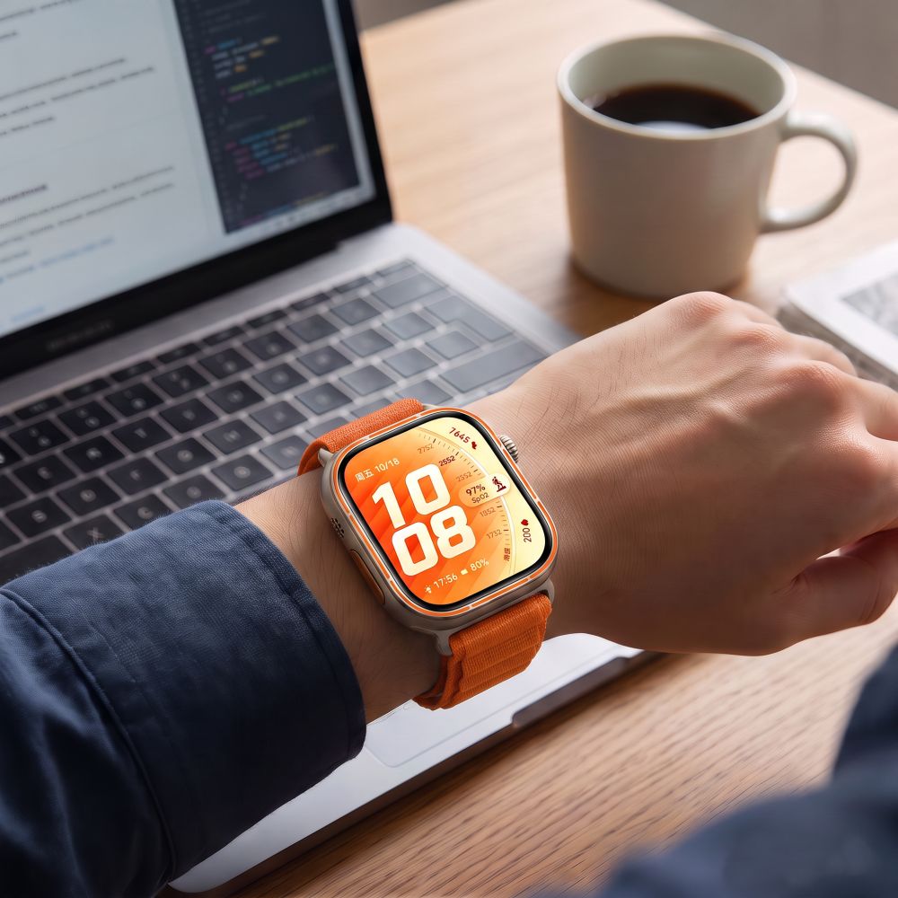 Tech-Protect Nylon Pro dirželis Huawei Watch Fit 3 / 4 / 4 Pro / 5 / 5 Pro - oranžinis -- Huawei Watch Fit 3 / Huawei...