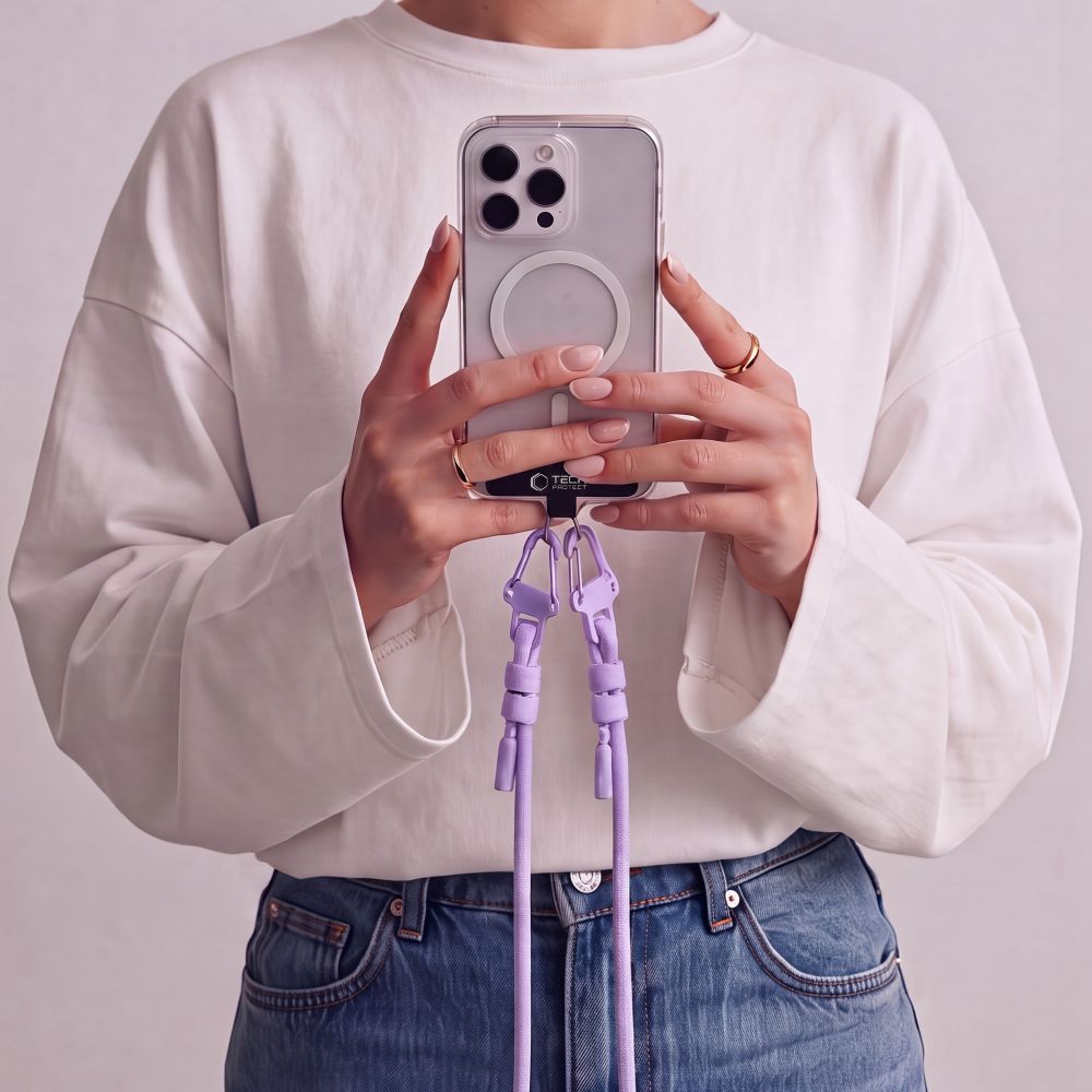 Tech-Protect C5SD virvės kryžminė telefono nuorinė - levandų -- Other phone accessories
