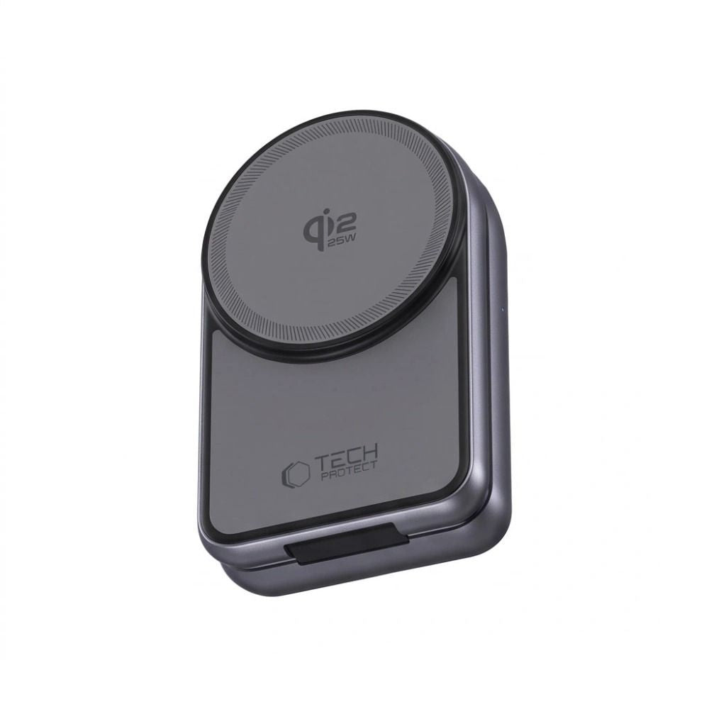 Tech-Protect A53 3in1 MagSafe 25W Qi2.2 Belaidis įkroviklis - Tamsiai pilkas -- Cell phone chargers