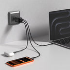 Tech-Protect NCA100W-GaN PD 3.2 100W / QC3.0 sieninis įkroviklis - juodas -- Cell phone chargers