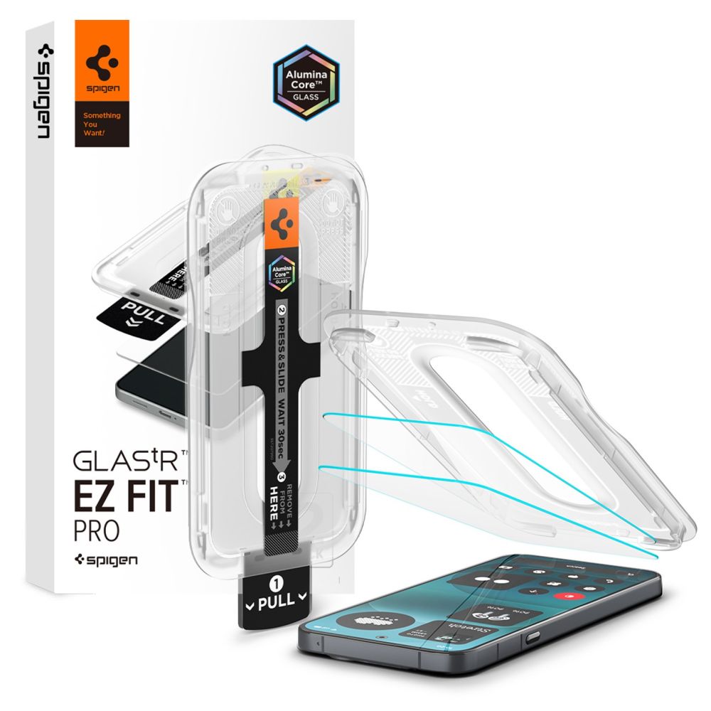Spigen Glas.tR EZ Fit Pro 2 paketų grūdintas stiklas Nothing Phone 4A Pro -- Nothing Phone (4a) Pro