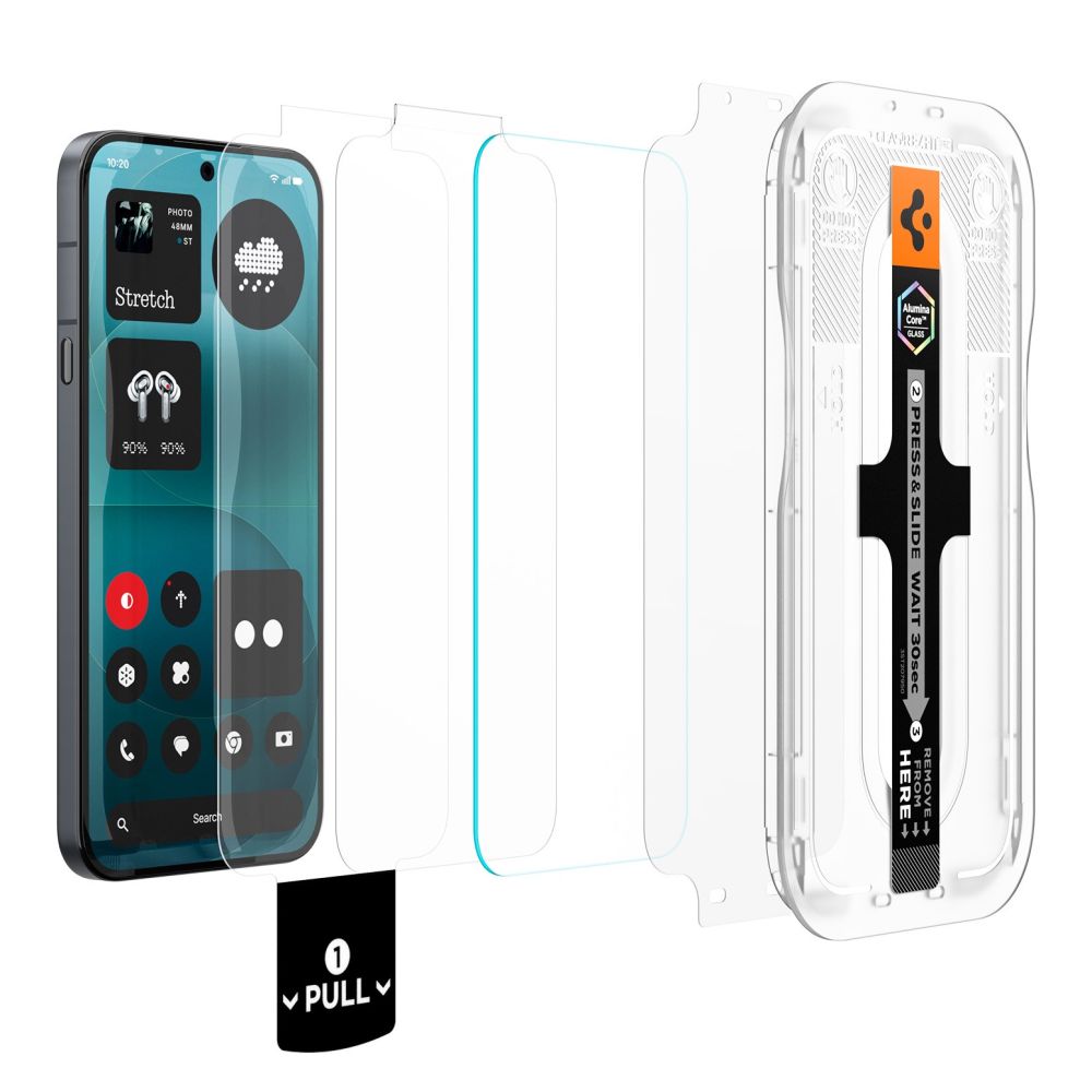 Spigen Glas.tR EZ Fit Pro 2 paketų grūdintas stiklas Nothing Phone 4A Pro -- Nothing Phone (4a) Pro