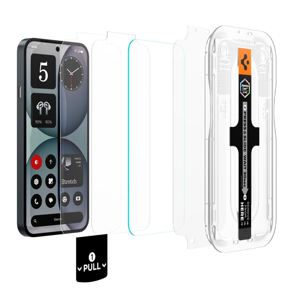 Spigen Glas.tR EZ Fit Pro 2 paketų grūdintas stiklas Nothing Phone 4A -- Nothing Phone (4a)