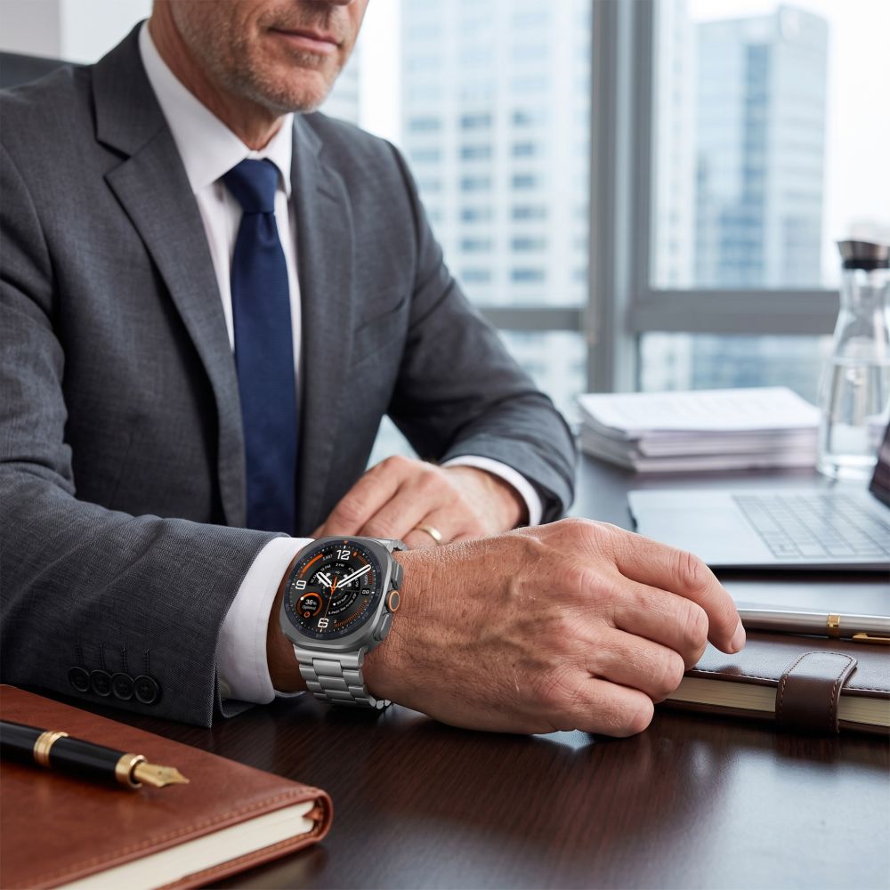 Tech-Protect nerūdijančio plieno apyrankė Samsung Galaxy Watch Ultra 47mm - Sidabro -- Samsung Galaxy Watch Ultra