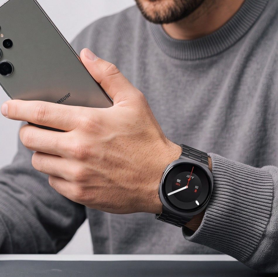 Tech-Protect nerūdijančio plieno apyrankė Samsung Galaxy Watch 40/44/46 mm - Juoda -- Samsung Galaxy Watch