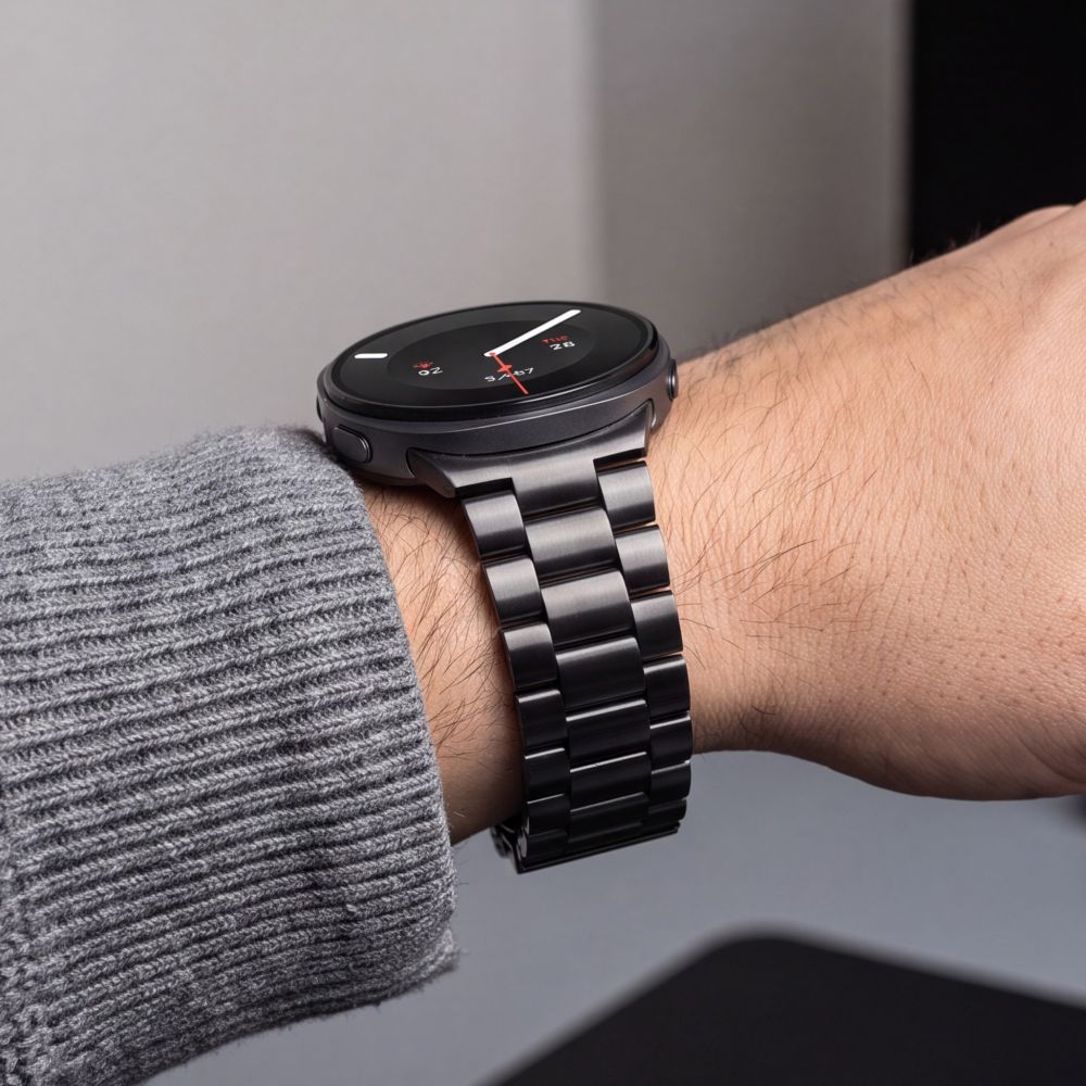 Tech-Protect nerūdijančio plieno apyrankė Samsung Galaxy Watch 40/44/46 mm - Juoda -- Samsung Galaxy Watch