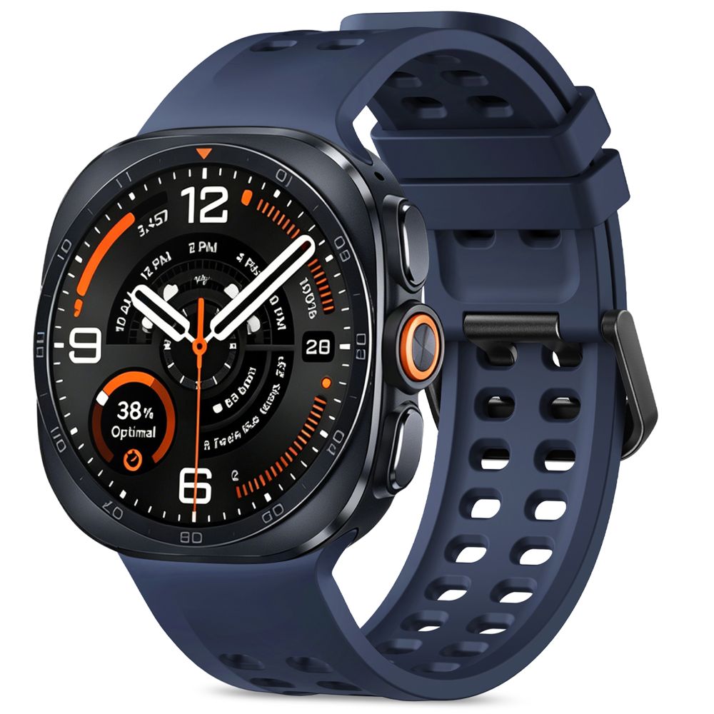 Tech-Protect Silicone Air dirža Samsung Galaxy Watch Ultra 47 mm - Tamsiai mėlyna -- Samsung Galaxy Watch Ultra (47mm)