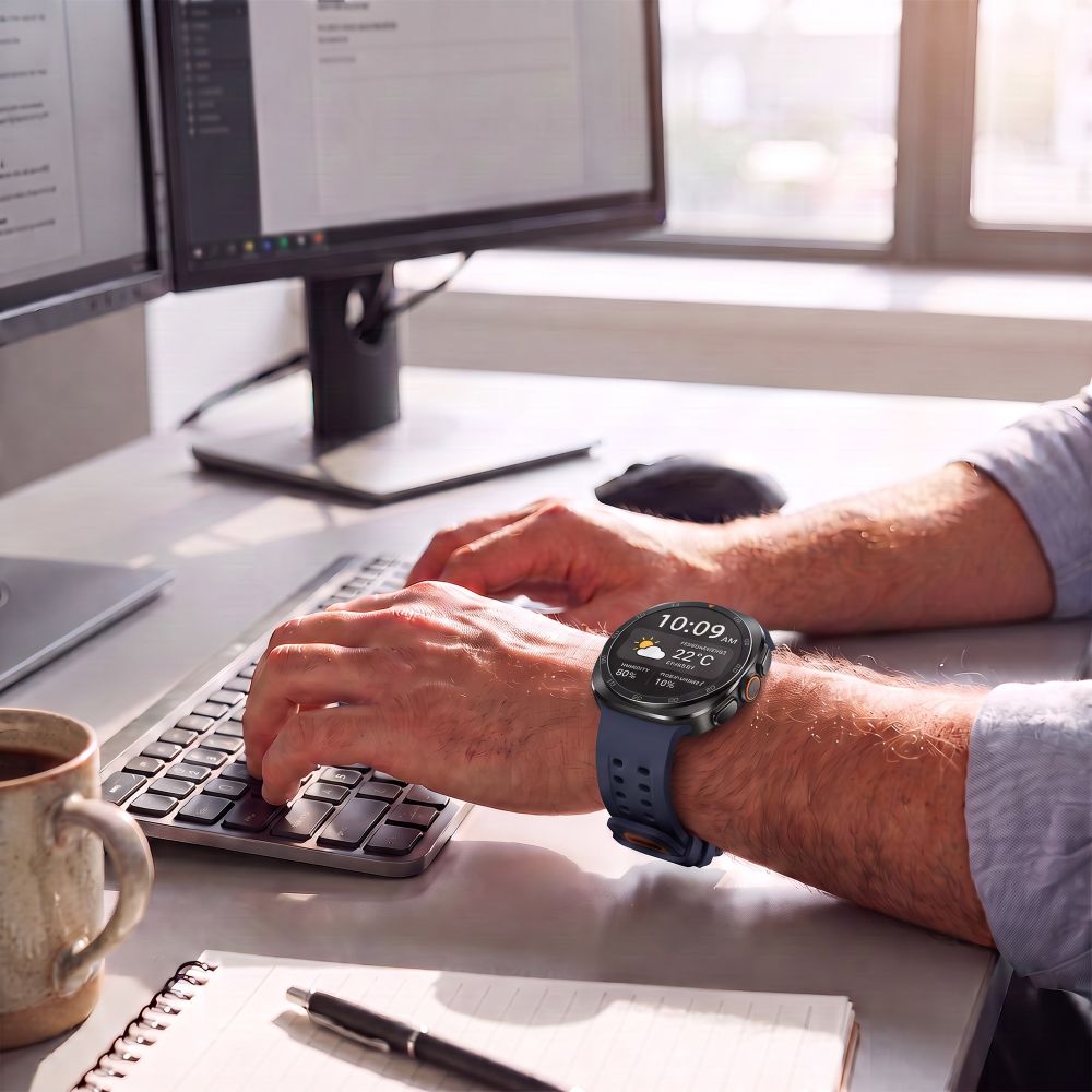 Tech-Protect Silicone Air dirža Samsung Galaxy Watch Ultra 47 mm - Tamsiai mėlyna -- Samsung Galaxy Watch Ultra (47mm)