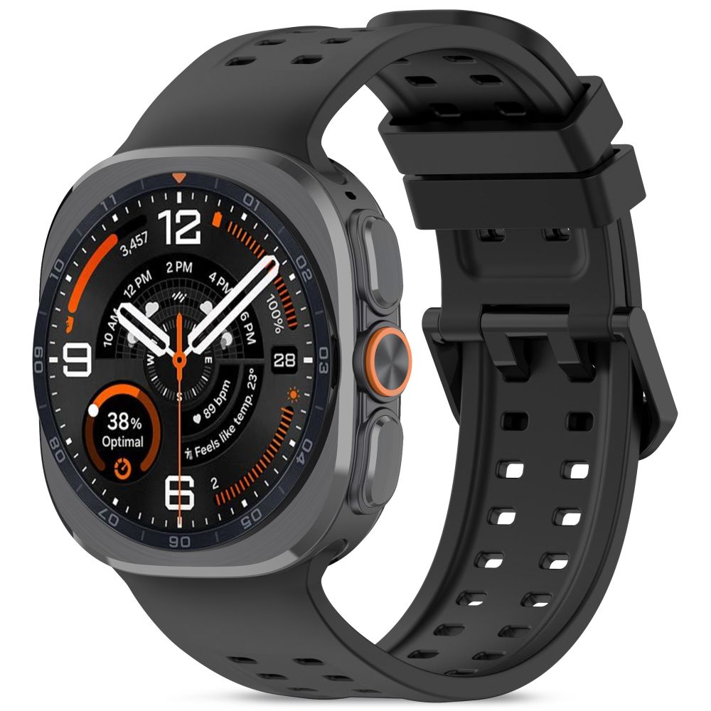 Tech-Protect Silicone Air dirža Samsung Galaxy Watch Ultra 47 mm - Juoda -- Samsung Galaxy Watch Ultra (47mm)