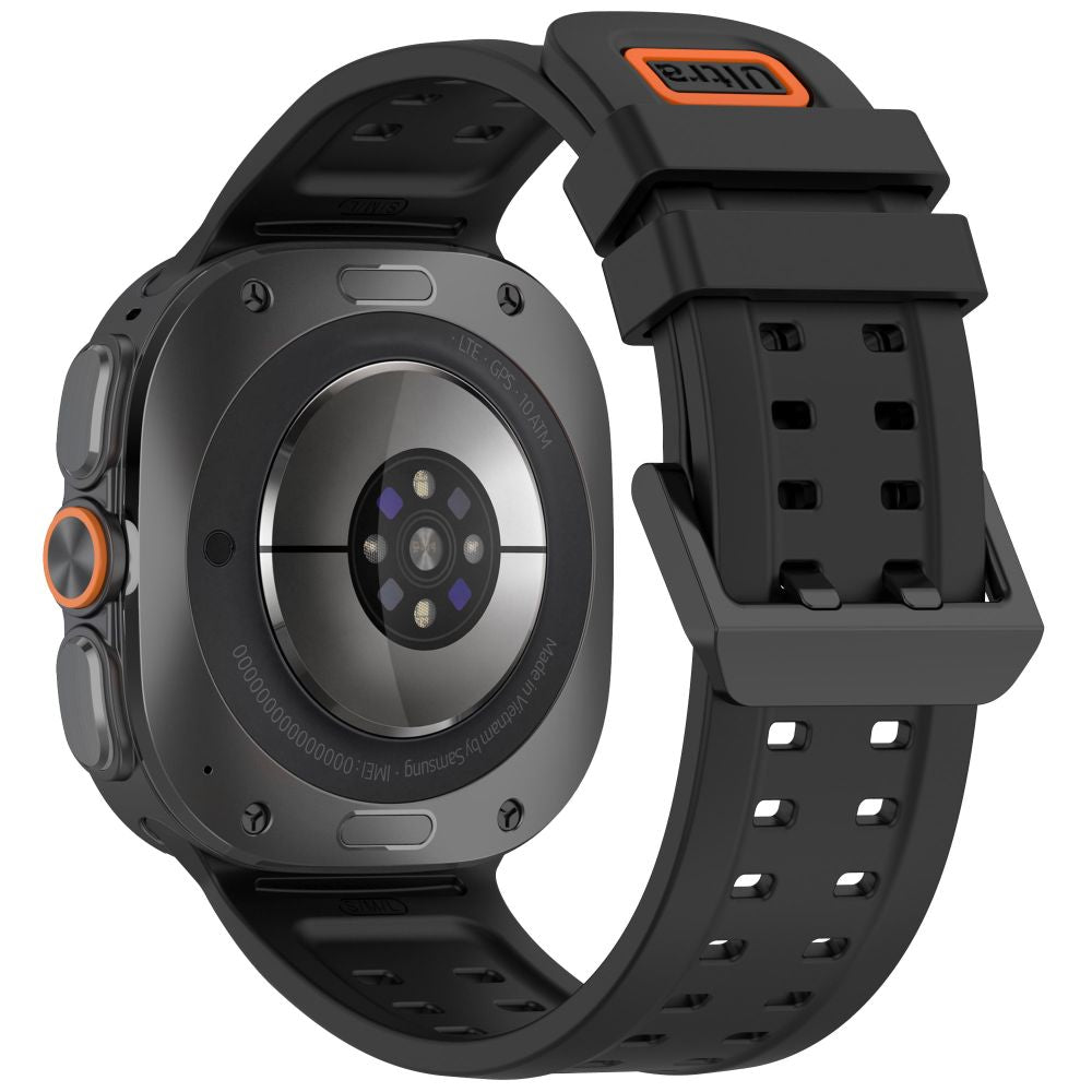 Tech-Protect Silicone Air dirža Samsung Galaxy Watch Ultra 47 mm - Juoda -- Samsung Galaxy Watch Ultra (47mm)