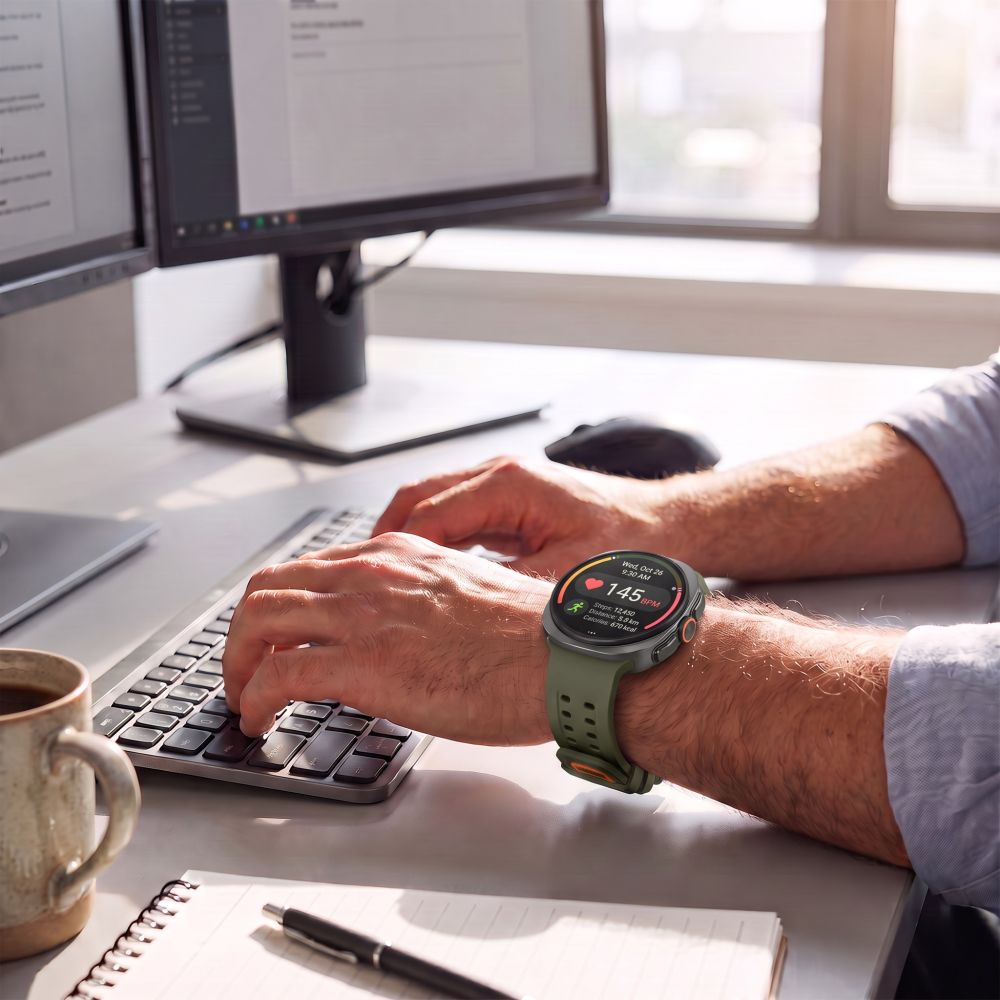 Tech-Protect Silicone Air dirža Samsung Galaxy Watch Ultra 47 mm - Alyvuogių žalia -- Samsung Galaxy Watch Ultra (47mm)