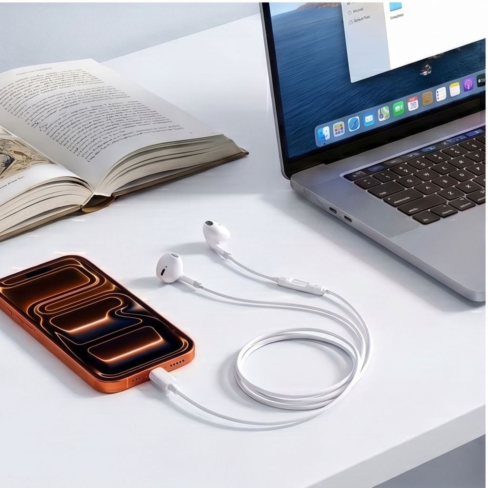Tech-Protect Ultraboost Core G4 USB-C laidinės ausies aušinės - Balta -- Headphones