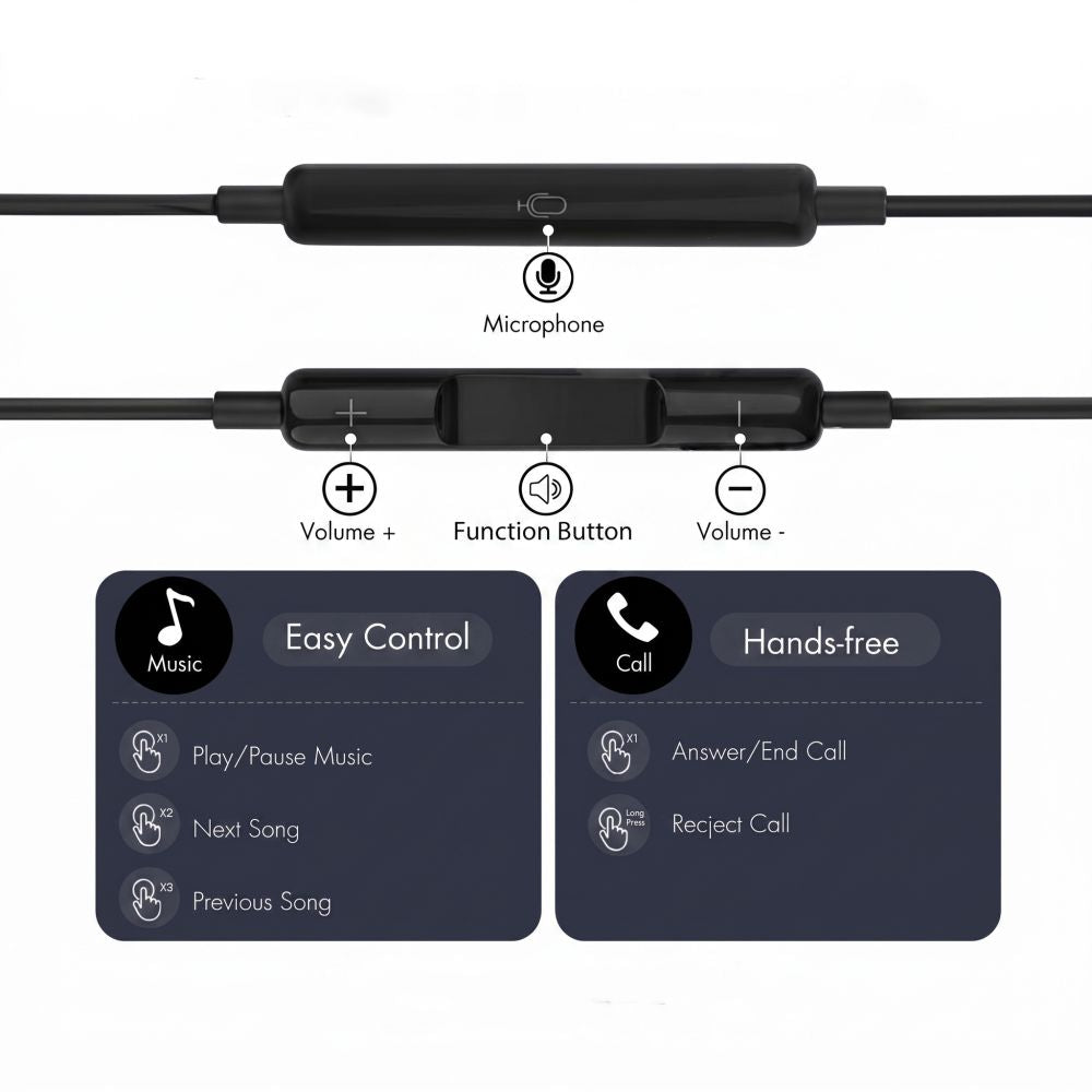 Tech-Protect Ultraboost Core G4 USB-C Laidinės ausines - Juoda -- Headphones