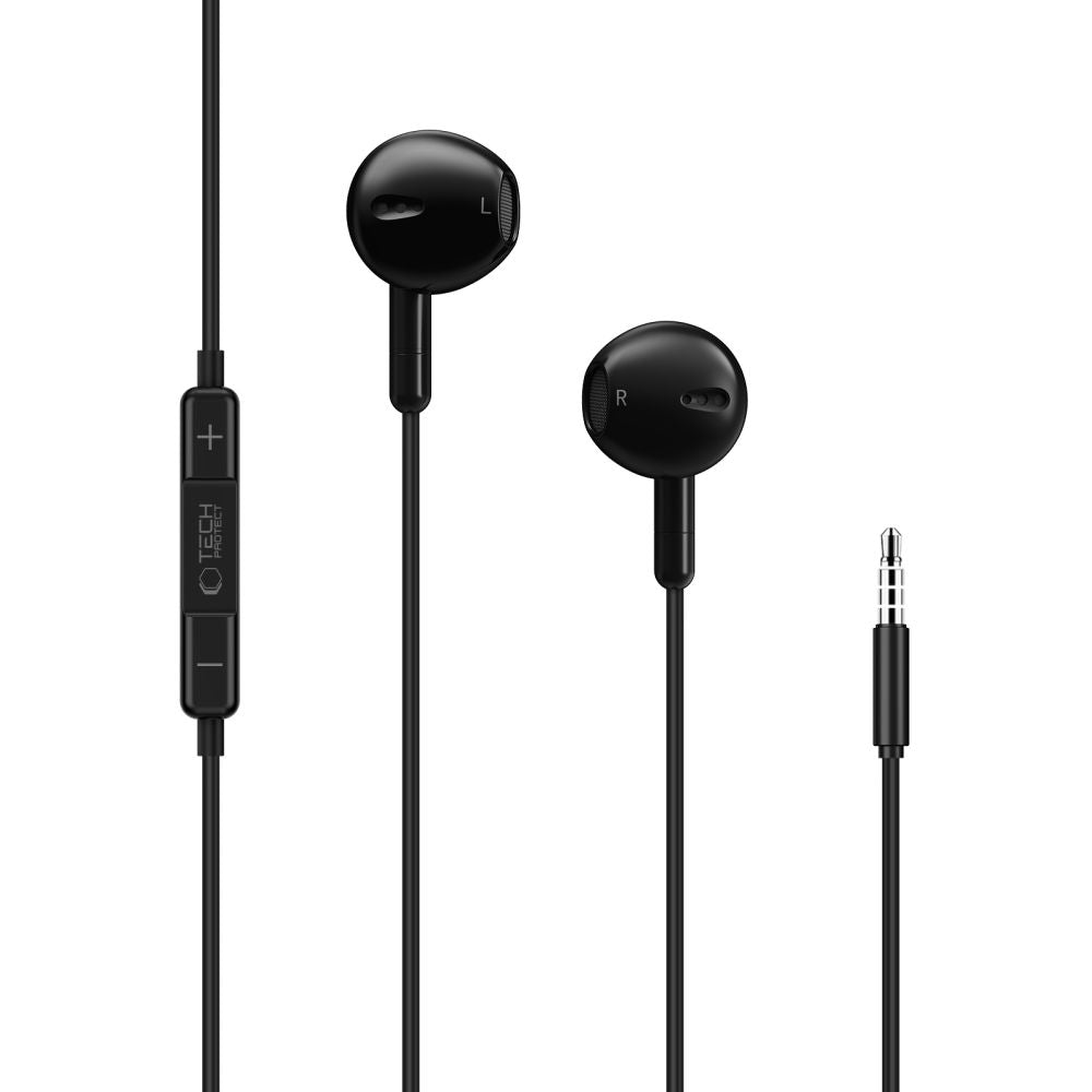 Tech-Protect Ultraboost Core G4 Mini Jack Laidinės ausines - Juoda -- Headphones