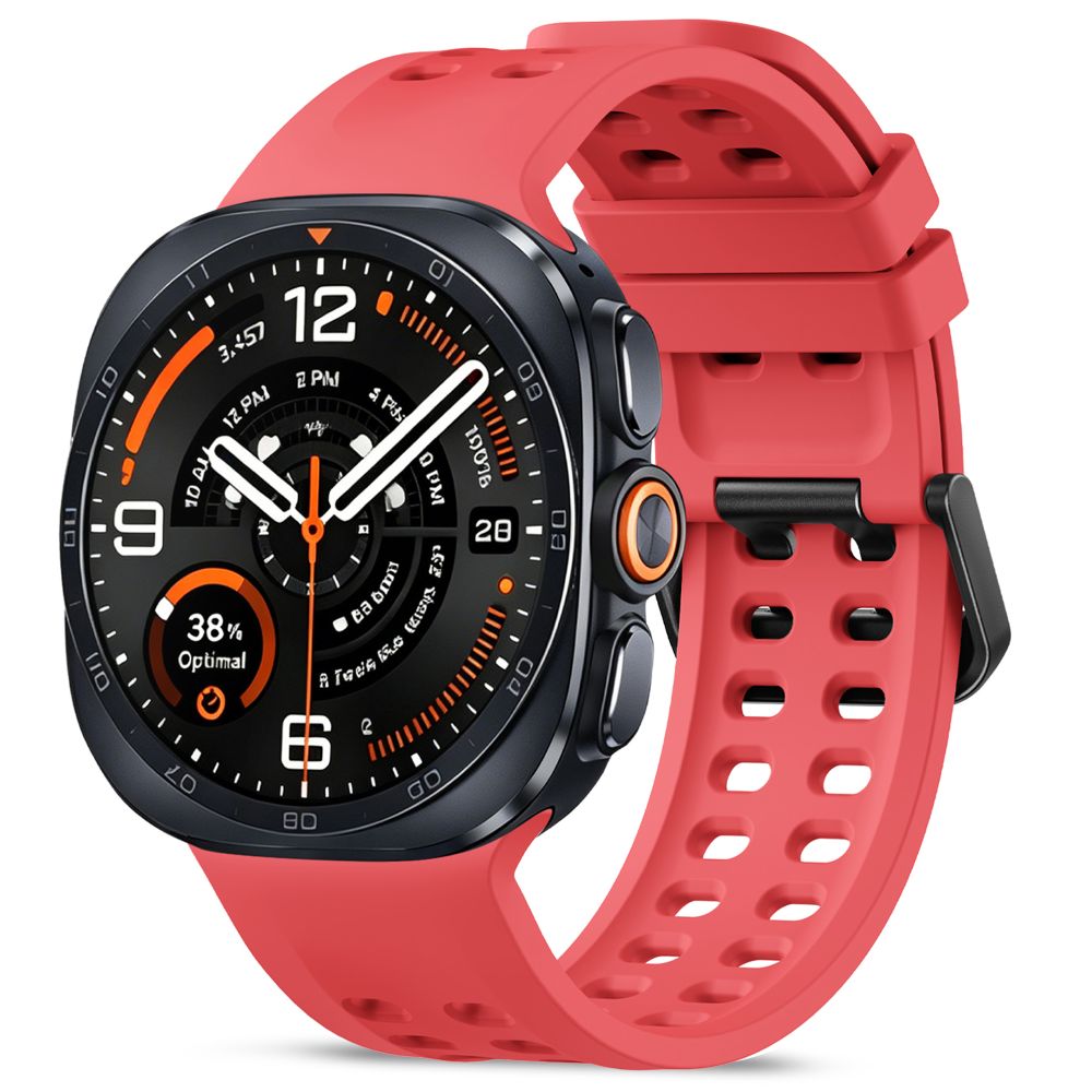 Tech-Protect Silicone Air dirželis Samsung Galaxy Watch Ultra 47mm - Karmínė raudona -- Samsung Galaxy Watch Ultra (47mm)