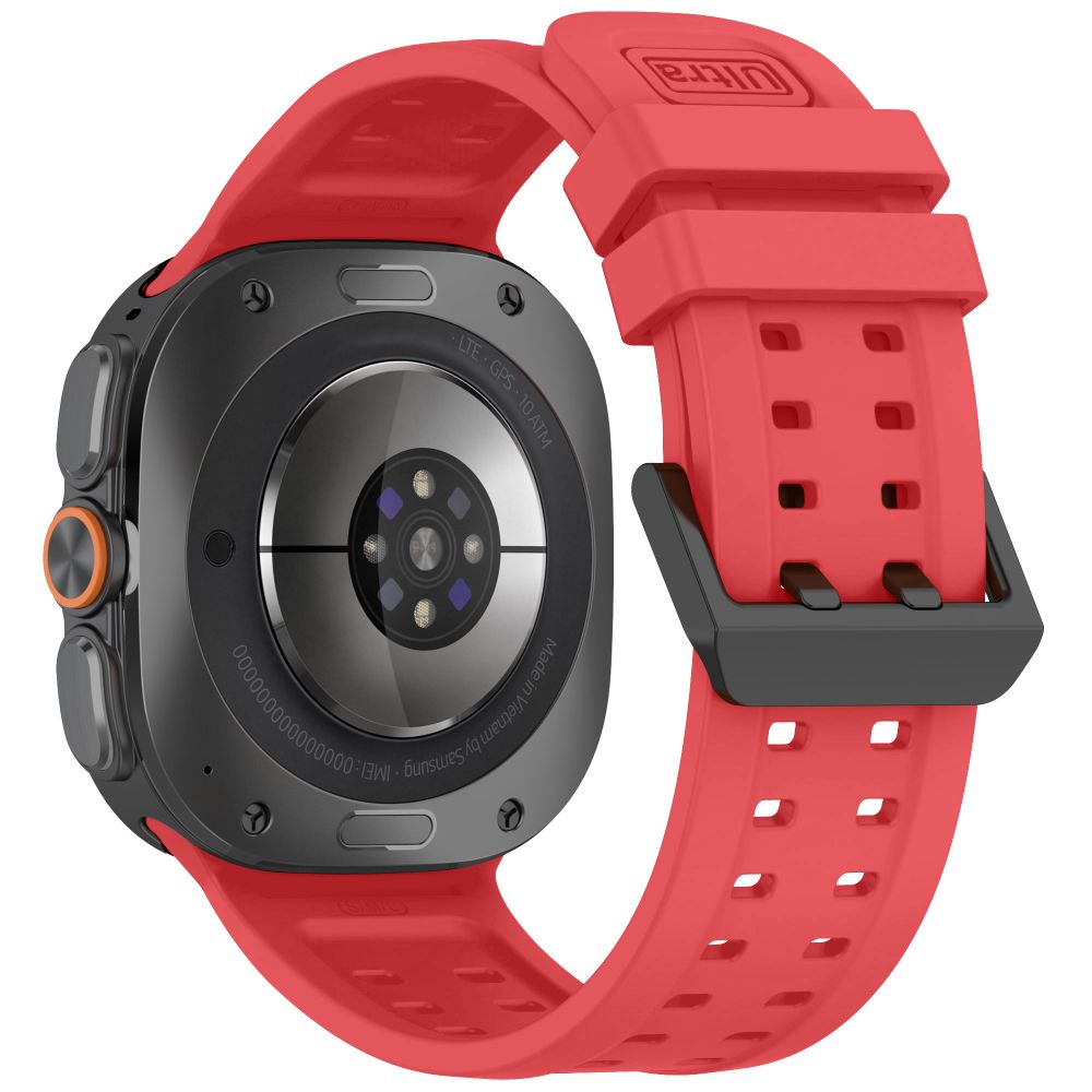Tech-Protect Silicone Air dirželis Samsung Galaxy Watch Ultra 47mm - Karmínė raudona -- Samsung Galaxy Watch Ultra (47mm)