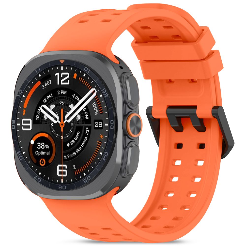 Tech-Protect Silicone Air dirželis Samsung Galaxy Watch Ultra 47mm - Mandarinų oranžinė -- Samsung Galaxy Watch Ultra (47mm)