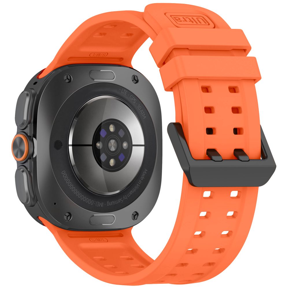 Tech-Protect Silicone Air dirželis Samsung Galaxy Watch Ultra 47mm - Mandarinų oranžinė -- Samsung Galaxy Watch Ultra (47mm)