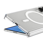 Spigen AirSkin Zero MagFit MagSafe dėklas Samsung Galaxy Z Fold 8 Ultra - skaidrus ir baltas -- Samsung Galaxy Z Fold 8 Ultra