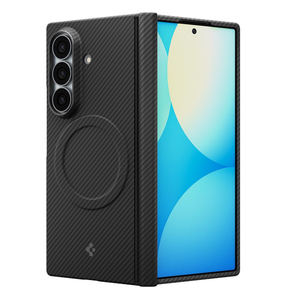Spigen AirSkin Aramid MagFit MagSafe dėklas Samsung Galaxy Z Fold 8 Ultra - Juodas -- Samsung Galaxy Z Fold 8 Ultra