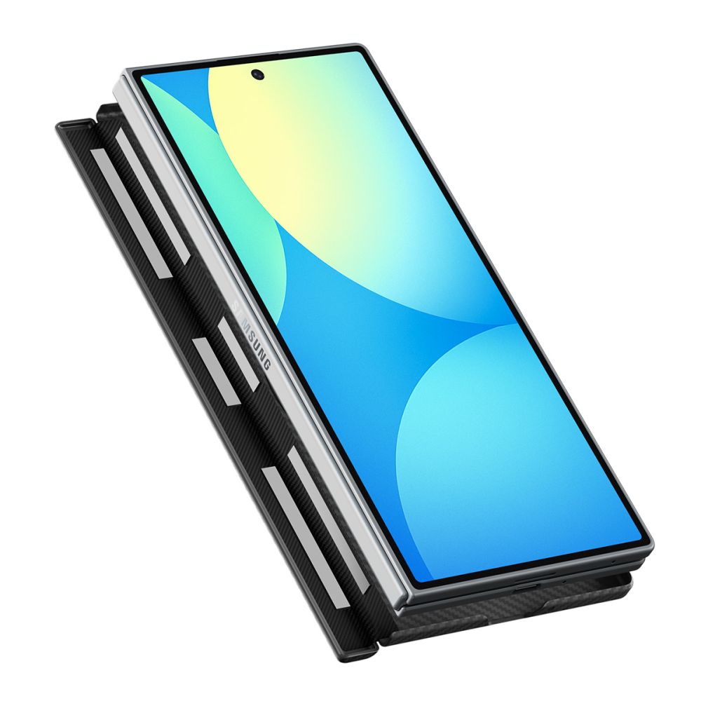 Spigen AirSkin Aramid MagFit MagSafe dėklas Samsung Galaxy Z Fold 8 Ultra - Juodas -- Samsung Galaxy Z Fold 8 Ultra