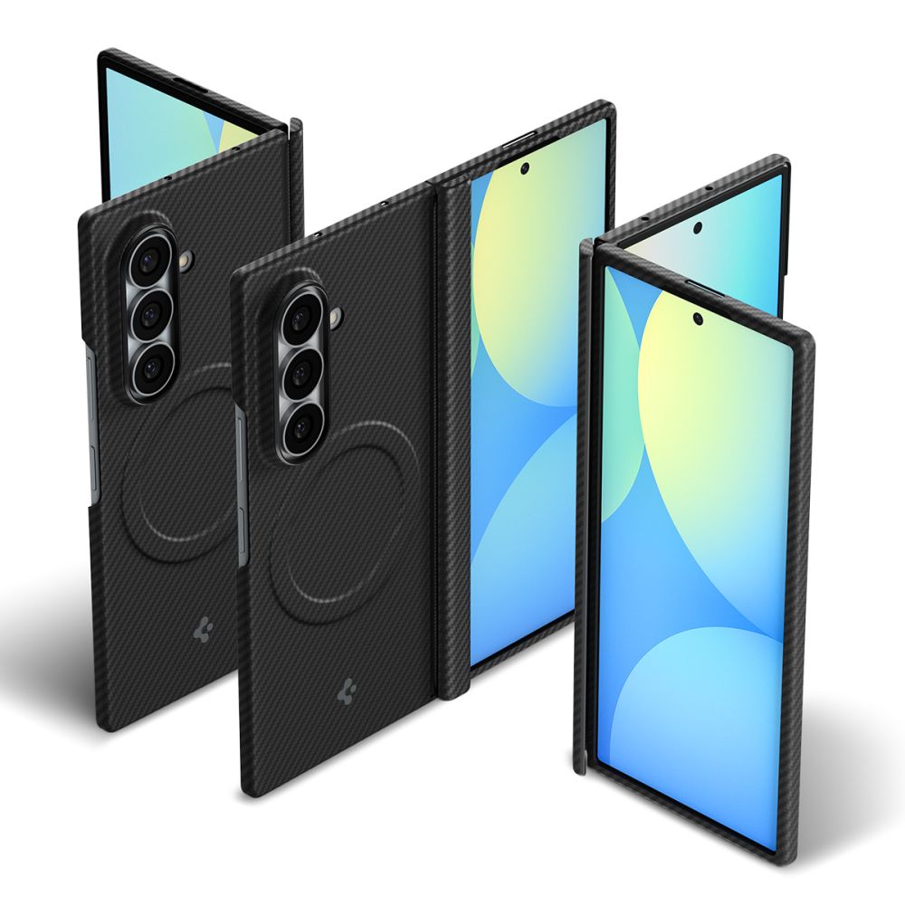 Spigen AirSkin Aramid MagFit MagSafe dėklas Samsung Galaxy Z Fold 8 Ultra - Juodas -- Samsung Galaxy Z Fold 8 Ultra