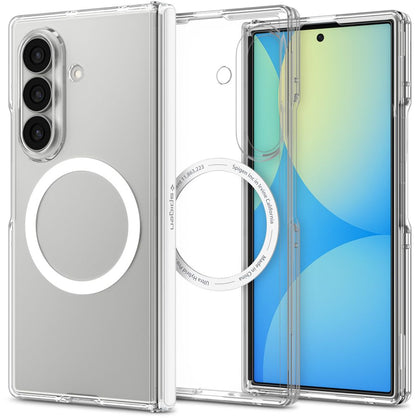 Spigen Ultra Hybrid Pro MagSafe dėklas Samsung Galaxy Z Fold 8 Ultra - Skaidrus ir baltas -- Samsung Galaxy Z Fold 8 Ultra