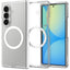 Spigen Ultra Hybrid Pro MagSafe dėklas Samsung Galaxy Z Fold 8 Ultra - Skaidrus ir baltas -- Samsung Galaxy Z Fold 8 Ultra