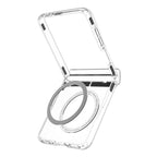 Spigen Ultra Hybrid Pro MagSafe dėklas Samsung Galaxy Z Flip 8 - skaidri ir balta -- Samsung Galaxy Z Flip 8
