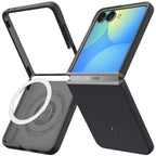 Spigen Nano Pop MagSafe dėklas Samsung Galaxy Z Flip 8 - juodas ir pilkas -- Samsung Galaxy Z Flip 8