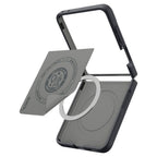 Spigen Nano Pop MagSafe dėklas Samsung Galaxy Z Flip 8 - juodas ir pilkas -- Samsung Galaxy Z Flip 8
