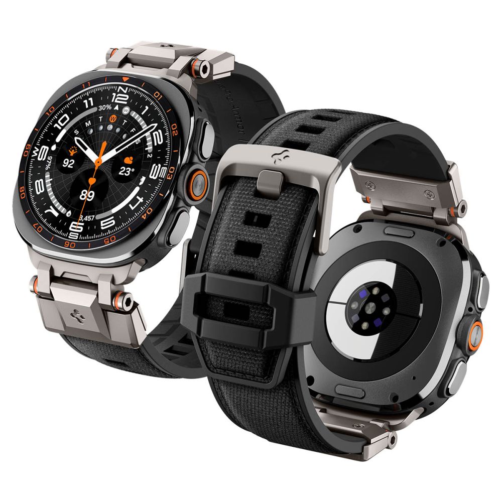 Spigen DuraPro Armor Samsung Galaxy Watch Ultra 47mm dirželis - Juodas -- Samsung Galaxy Watch Ultra (47mm)