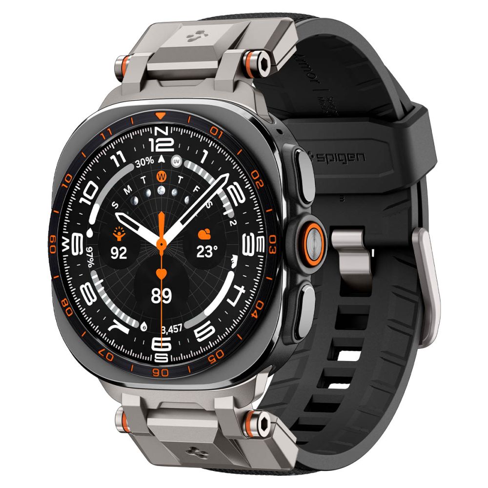 Spigen DuraPro Armor Samsung Galaxy Watch Ultra 47mm dirželis - Juodas -- Samsung Galaxy Watch Ultra (47mm)